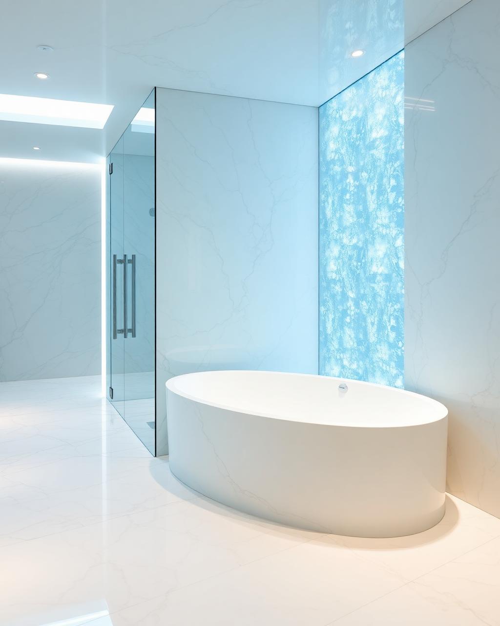 Sparkling marble bathroom after a deep clean